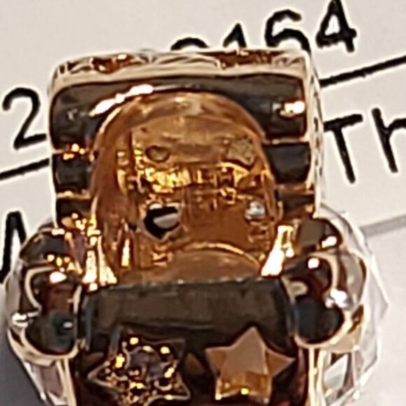 Auth PANDORA Moments Sparkling Shooting Star 14kt gold plated Charm 762202C01 - Picture 10 of 11